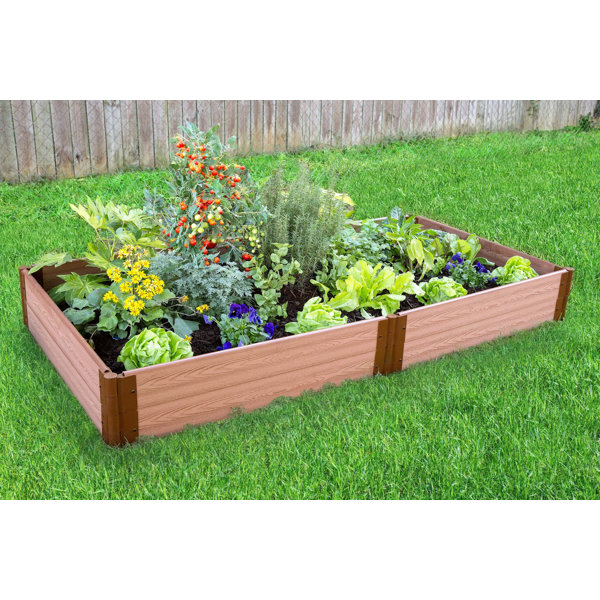 Frame It All 8 ft x 4 ft Composite Raised Garden Bed & Reviews | Wayfair